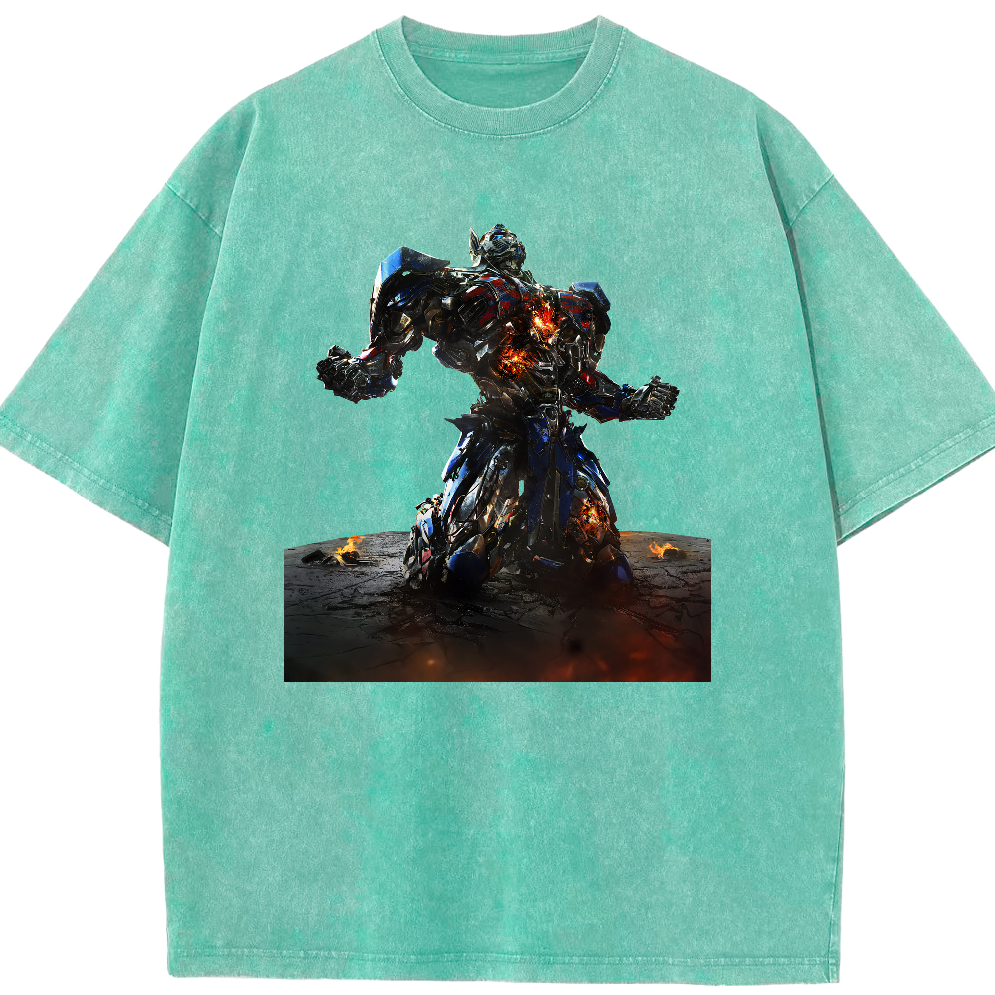 （画像用） Transformers トランスフォーマー 綿100% ヴィンテージ風 半袖Tシャツ（フロントプリント）